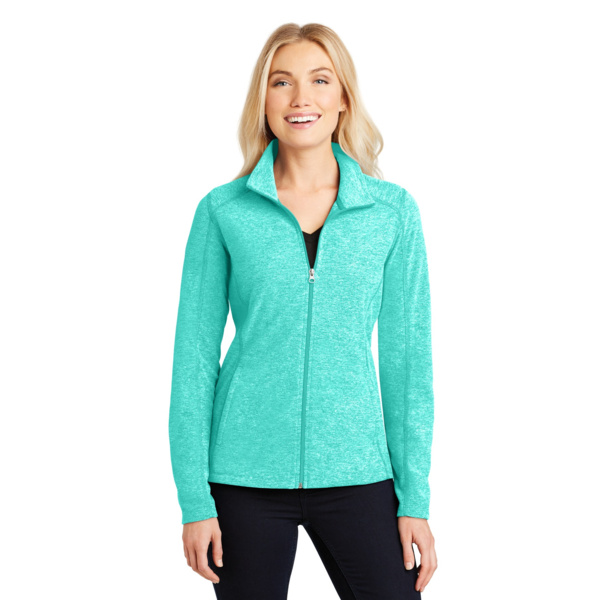 Port Authority Ladies Heather Microfleece Full Zip Jacket L235 Ladies Heather Microfleece Full Zip Jacket Thumbnail