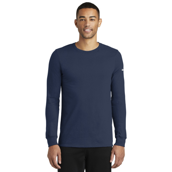 Nike Dri FIT Cotton/Poly Long Sleeve Tee NKBQ5230 Dri FIT Cotton/Poly Long Sleeve Tee Thumbnail