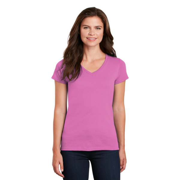 Gildan Ladies Heavy Cotton 100% Cotton V Neck T Shirt 5V00L Ladies Heavy Cotton 100% Cotton V Neck T Shirt Thumbnail