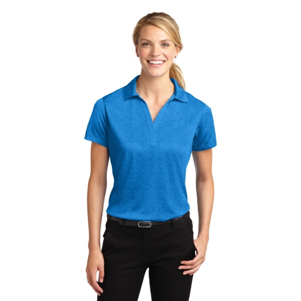 Sport Tek Ladies Heather Contender Polo LST660 Ladies Heather Contender Polo Thumbnail