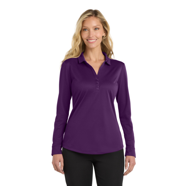 Port Authority Ladies Silk Touch Performance Long Sleeve Polo L540LS Ladies Silk Touch Performance Long Sleeve Polo Thumbnail