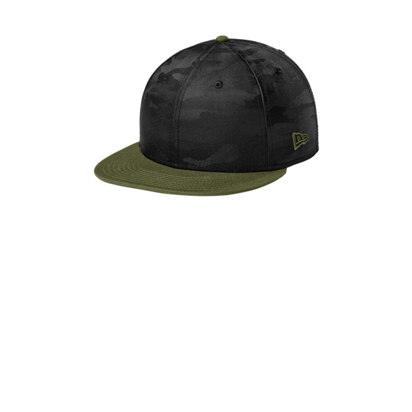New Era Camo Flat Bill Snapback Cap NE407 Camo Flat Bill Snapback Cap Thumbnail