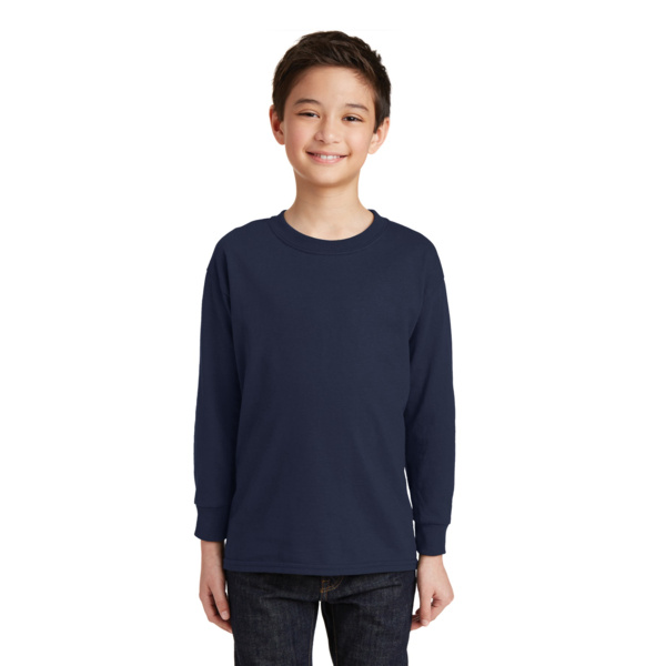 Gildan Youth Heavy Cotton 100% Cotton Long Sleeve T Shirt 5400B Youth Heavy Cotton 100% Cotton Long Sleeve T Shirt Thumbnail