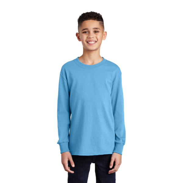 Port & Company Youth Long Sleeve Core Cotton Tee PC54YLS Youth Long Sleeve Core Cotton Tee Thumbnail