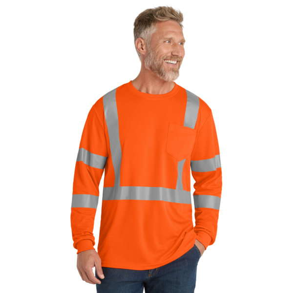 CornerStone Ansi 107 Class 3 Mesh Long Sleeve Tee CS203 Ansi 107 Class 3 Mesh Long Sleeve Tee Thumbnail