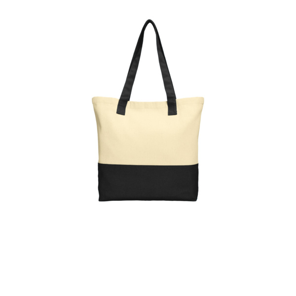 Port Authority Colorblock Cotton Tote BG414 Colorblock Cotton Tote Thumbnail